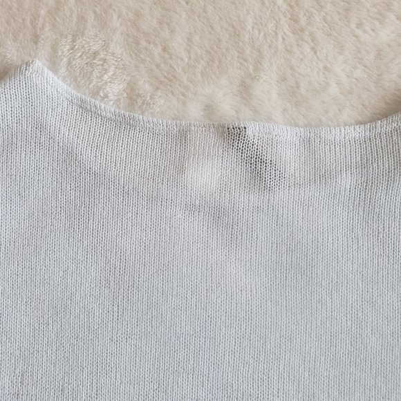 DIVIDED by H&M Pullover Sheer Laced Scoop Neck Long Sleeves Top SZ M - Picture 10 of 15